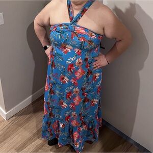 Grace Karin Tropical Floral Maxi Dress